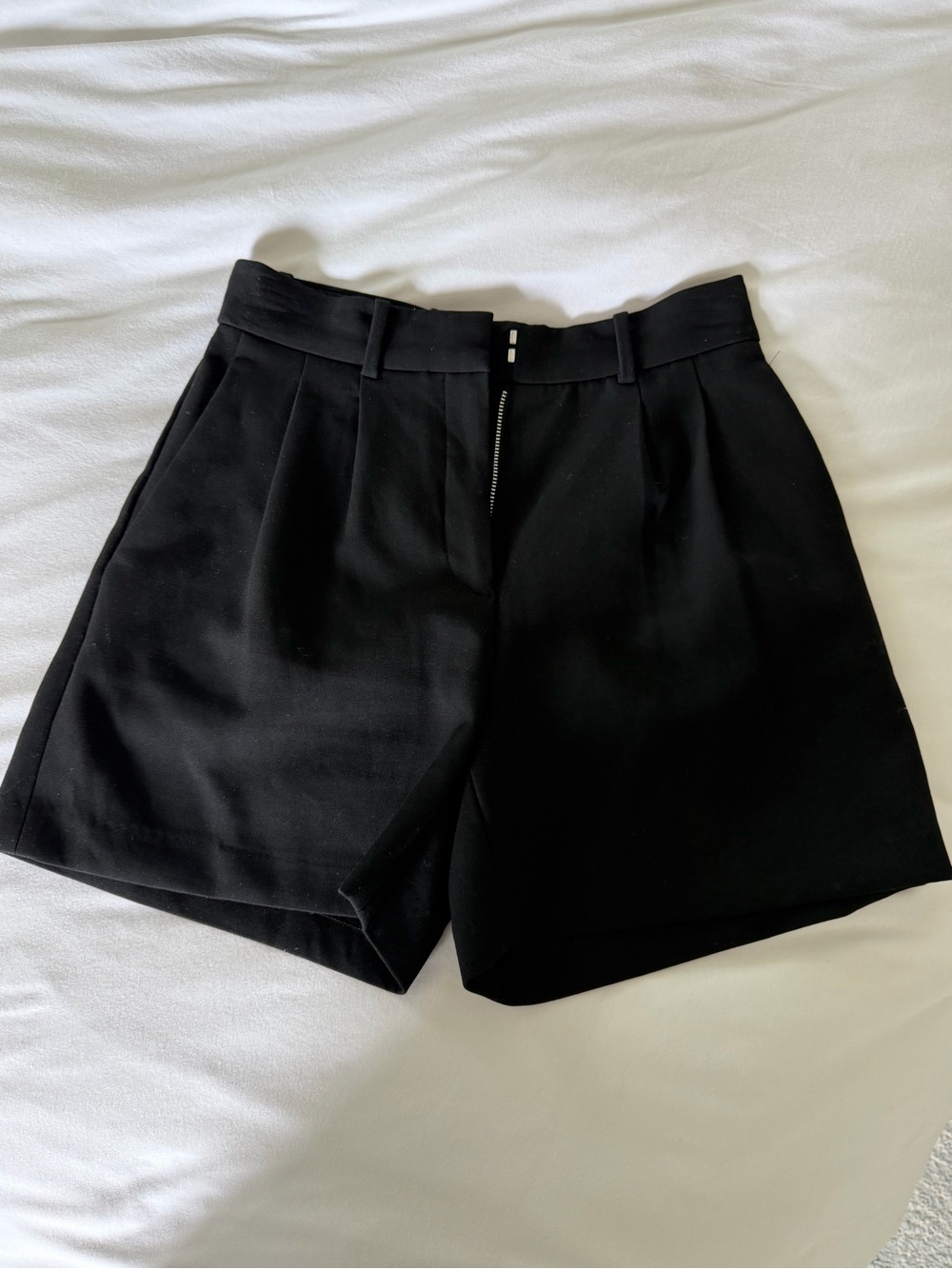 Babaton Black High-Waist Tailored Shorts